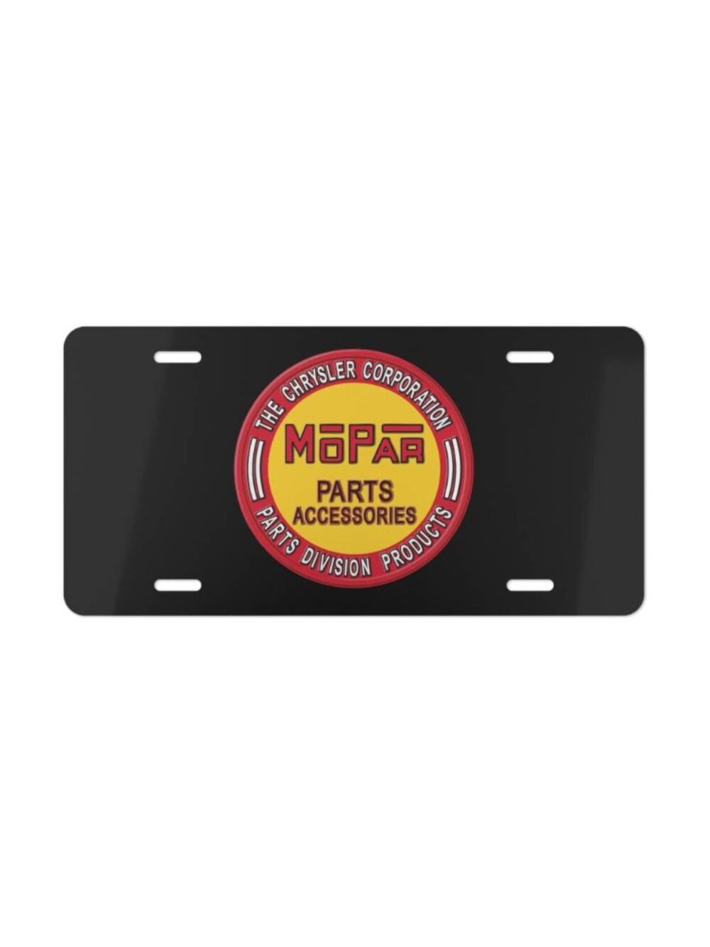 Mopar Parts Classic Logo Vanity License Plate Muscle Car Style Tag USA